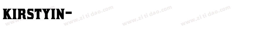kirstyin字体转换