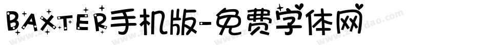 BAXTER手机版字体转换