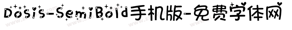 Dosis-SemiBold手机版字体转换