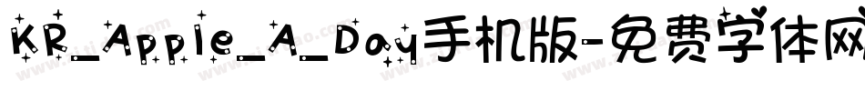 KR_Apple_A_Day手机版字体转换