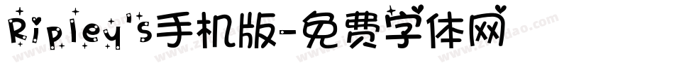 Ripley's手机版字体转换