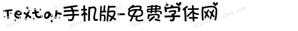 Textar手机版字体转换