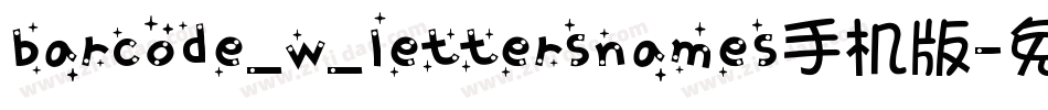 barcode_w_lettersnames手机版字体转换