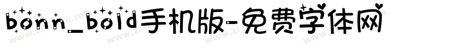 bonn_bold手机版字体转换