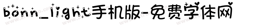 bonn_light手机版字体转换