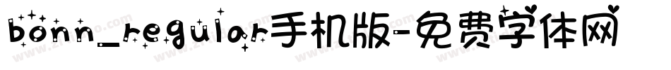 bonn_regular手机版字体转换
