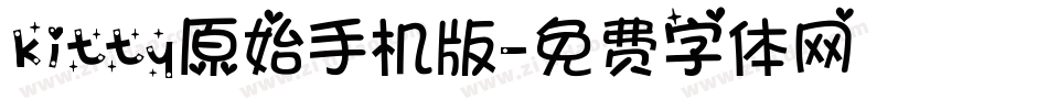 kitty原始手机版字体转换