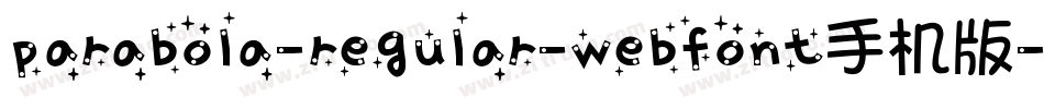 parabola-regular-webfont手机版字体转换
