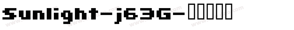 Sunlight-j63G字体转换