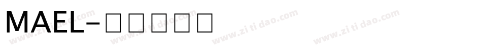 MAEL字体转换