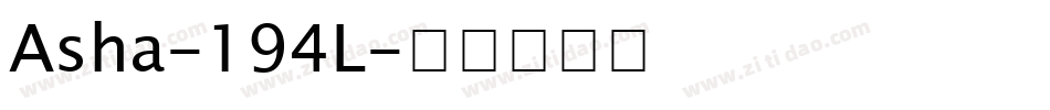 Asha-194L字体转换
