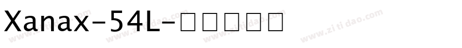 Xanax-54L字体转换