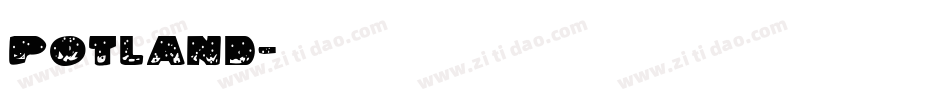 PotLand字体转换