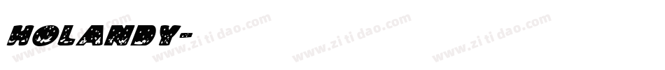holandy字体转换