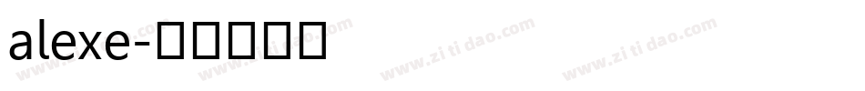 alexe字体转换