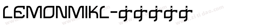 LEMONMIKL字体转换