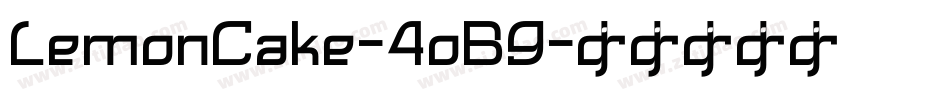 LemonCake-4oB9字体转换
