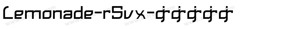 Lemonade-r5vx字体转换