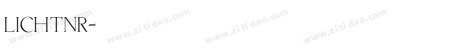 lichtnr字体转换