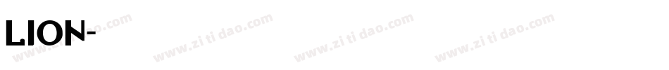 lion字体转换