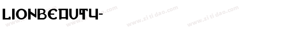 lionbeauty字体转换