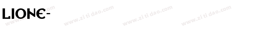 lione字体转换