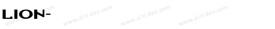 lion字体转换