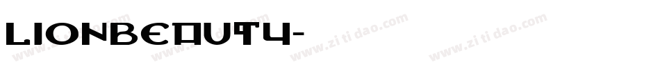 lionbeauty字体转换