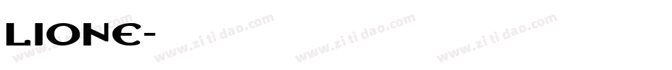 lione字体转换
