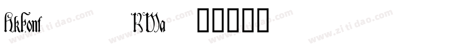 HkFont2-5KMa字体转换