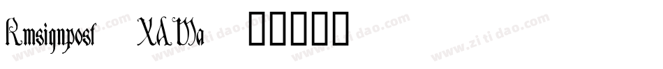 Rmsignpost-XAMa字体转换
