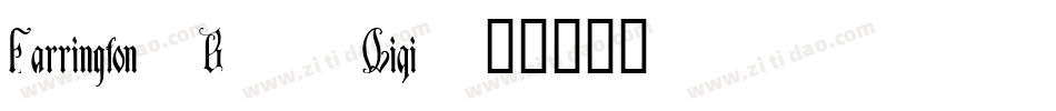 Farrington7B_Qiqi字体转换