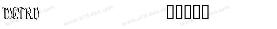 METRN___字体转换