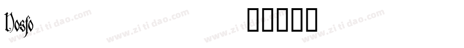 Nosfo___字体转换