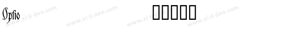 Optio___字体转换