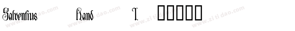 Salventius_Hand_I字体转换