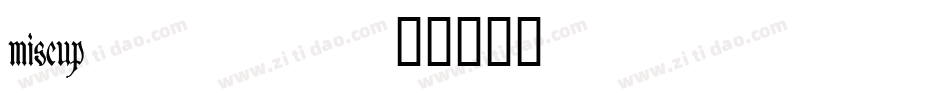 miscup__字体转换