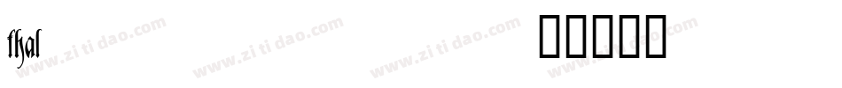 thal____字体转换