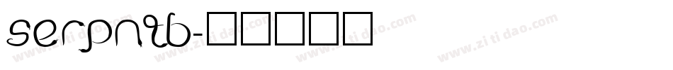 SERPNTB字体转换