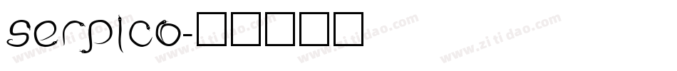 Serpico字体转换