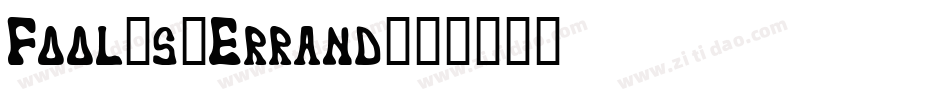 Fool-s-Errand字体转换
