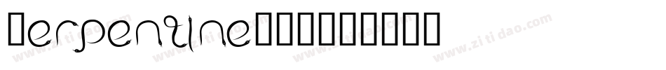 SerpentineDOT字体转换