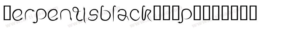 Serpentisblack-DOp1字体转换