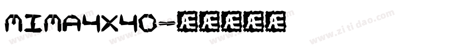 mima4x4o字体转换