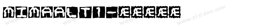 mimaalt1字体转换