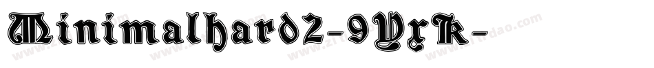 Minimalhard2-9YxK字体转换