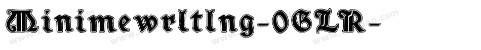Minimewrltlng-0GLR字体转换
