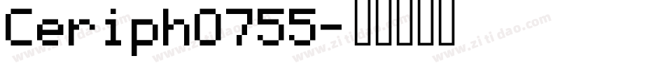 Ceriph0755字体转换