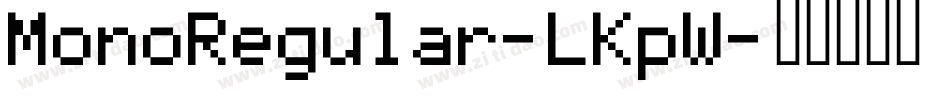 MonoRegular-LKpW字体转换