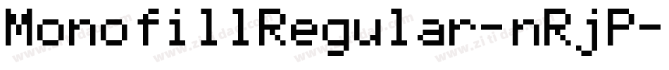 MonofillRegular-nRjP字体转换
